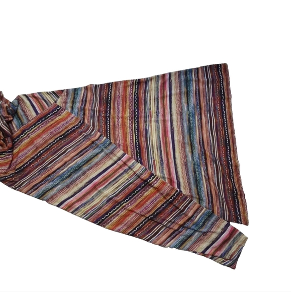 Peruvian Connection S Monserrato Maxi Long Viscose Stretch Dress Angled Slit - Picture 9 of 10